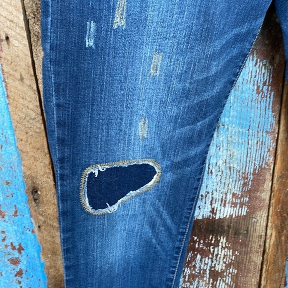 Ring Of Fire Mens Patch Slim Fit Jeans - Picture 4 of 12